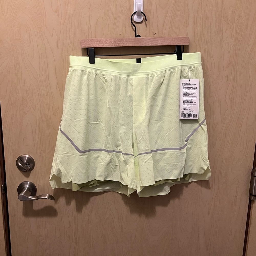 NWT Mens lululemon Surge Short 6" Lined *SE